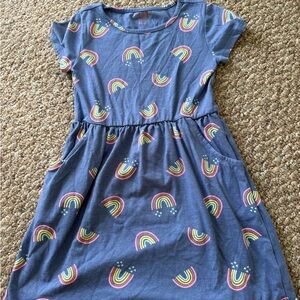 Rainbow Patterned Kids Dress